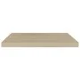 Estante flotante de pared MDF color roble 60x23,5x3,8 cm de vidaXL, Estantes y estanterías - Ref: Foro24-323874, Precio: 21,8...