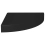Estante flotante de esquina 2 uds MDF negro 25x25x3,8 cm de vidaXL, Estantes y estanterías - Ref: Foro24-323899, Precio: 27,5...