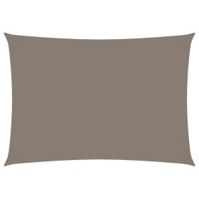 Toldo de vela rectangular tela Oxford gris taupe 2x4 m de vidaXL, Sombrillas - Ref: Foro24-135422, Precio: 32,83 €, Descuento: %