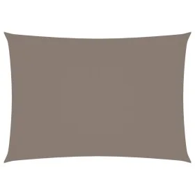 Toldo de vela rectangular tela Oxford gris taupe 2x4 m de vidaXL, Sombrillas - Ref: Foro24-135422, Precio: 34,30 €, Descuento: %