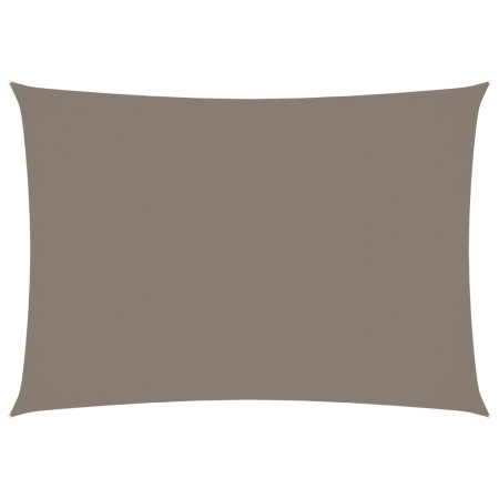 Toldo de vela rectangular tela Oxford gris taupe 2x4 m de vidaXL, Sombrillas - Ref: Foro24-135422, Precio: 32,83 €, Descuento: %