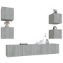 Set de muebles para TV 6 pzas madera contrachapada gris Sonoma en Muebles TV | Comprar online en Foru.es