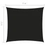 Toldo de vela cuadrado tela Oxford negro 2x2 m de vidaXL, Sombrillas - Ref: Foro24-135740, Precio: 23,28 €, Descuento: %