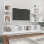 Set de muebles para TV 6 piezas madera contrachapada blanco en Muebles TV | Comprar online en Foru.es