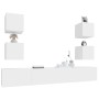 Set de muebles para TV 6 piezas madera contrachapada blanco en Muebles TV | Comprar online en Foru.es