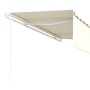 Toldo retráctil manual con persiana crema 5x3 m de vidaXL, Toldos - Ref: Foro24-3069347, Precio: 581,01 €, Descuento: %