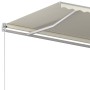 Toldo retráctil automático con postes crema 5x3 m de vidaXL, Toldos - Ref: Foro24-3069987, Precio: 614,78 €, Descuento: %