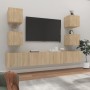 Set de muebles para TV 6 pzas madera contrachapada roble sonoma en Muebles TV | Comprar online en Foru.es