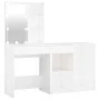 Tocador con LED y armario madera contrachapada blanco de vidaXL, Tocadores para dormitorios - Ref: Foro24-3082017, Precio: 13...