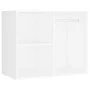 Tocador con LED y 2 armarios madera contrachapada blanco de vidaXL, Tocadores para dormitorios - Ref: Foro24-3082026, Precio:...