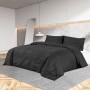 Juego de funda nórdica algodón negro 155x220 cm de vidaXL, Fundas de nórdico - Ref: Foro24-136119, Precio: 30,48 €, Descuento: %