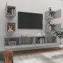 Set de muebles para TV 6 pzas madera contrachapada gris Sonoma en Muebles TV | Comprar online en Foru.es