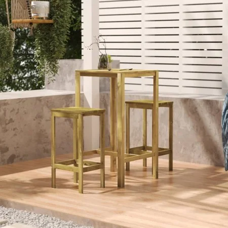 Mesa de bar madera de pino impregnada 60x60x110 cm de vidaXL, Mesas de jardín - Ref: Foro24-318219, Precio: 66,91 €, Descuent...