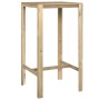Mesa de bar madera de pino impregnada 60x60x110 cm de vidaXL, Mesas de jardín - Ref: Foro24-318219, Precio: 68,28 €, Descuent...