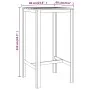 Mesa de bar madera de pino impregnada 60x60x110 cm de vidaXL, Mesas de jardín - Ref: Foro24-318219, Precio: 66,91 €, Descuent...