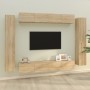 Set de muebles para TV 8 pzas madera contrachapada roble Sonoma en Muebles TV | Comprar online en Foru.es