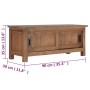 Mueble para TV de madera de teca maciza 90x30x35 cm de vidaXL, Muebles TV - Ref: Foro24-286275, Precio: 173,78 €, Descuento: %