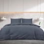 Juego de funda nórdica algodón gris antracita 200x200 cm de vidaXL, Fundas de nórdico - Ref: Foro24-136091, Precio: 33,15 €, ...