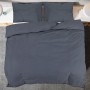 Juego de funda nórdica algodón gris antracita 200x200 cm de vidaXL, Fundas de nórdico - Ref: Foro24-136091, Precio: 33,15 €, ...