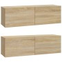 Set de muebles para TV 3 pzas madera contrachapada roble sonoma en Muebles TV | Comprar online en Foru.es