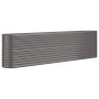 Jardinera arriate acero recubrimiento polvo gris 260x40x68 cm de vidaXL, Maceteros y jardineras - Ref: Foro24-318904, Precio:...