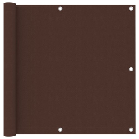 Toldo para balcón tela oxford marrón 90x600 cm en Sombrillas | Comprar online en Foru.es