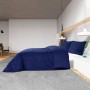 Juego de funda nórdica algodón azul 140x200 cm de vidaXL, Fundas de nórdico - Ref: Foro24-136145, Precio: 23,37 €, Descuento: %