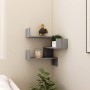 Estantería de esquina de pared gris Sonoma 40x40x50 cm de vidaXL, Estantes y estanterías - Ref: Foro24-815206, Precio: 24,91 ...