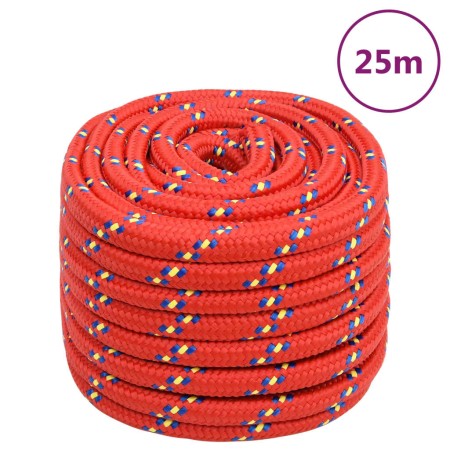 Cuerda de barco polipropileno rojo 20 mm 25 m de vidaXL, Sogas y cuerdas metálicas - Ref: Foro24-152420, Precio: 40,81 €, Des...