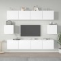 Set de muebles para TV 6 piezas madera contrachapada blanco en Muebles TV | Comprar online en Foru.es