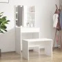 Juego de tocador con LED madera contrachapada blanco by vidaXL, Bedroom Dressers - Ref: Foro24-3114131, Price: 114,71 €, Disc...