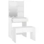 Juego de tocador con LED madera contrachapada blanco by vidaXL, Bedroom Dressers - Ref: Foro24-3114131, Price: 114,71 €, Disc...