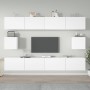 Set de muebles para TV 6 piezas madera contrachapada blanco en Muebles TV | Comprar online en Foru.es
