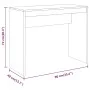 Escritorio de madera contrachapada gris Sonoma 90x40x72 cm de vidaXL, Escritorios - Ref: Foro24-815304, Precio: 41,96 €, Desc...