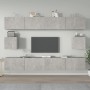 Set de muebles de TV 6 pzas madera contrachapada gris hormigón en Muebles TV | Comprar online en Foru.es