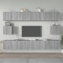 Set de muebles para TV 6 pzas madera contrachapada gris Sonoma en Muebles TV | Comprar online en Foru.es