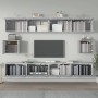 Set de muebles para TV 6 pzas madera contrachapada gris Sonoma en Muebles TV | Comprar online en Foru.es