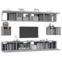 Set de muebles para TV 6 pzas madera contrachapada gris Sonoma en Muebles TV | Comprar online en Foru.es