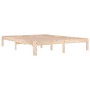 Estructura de cama madera maciza 150x200 cm de vidaXL, Camas y somieres - Ref: Foro24-810370, Precio: 99,20 €, Descuento: %