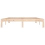 Estructura de cama madera maciza 150x200 cm de vidaXL, Camas y somieres - Ref: Foro24-810370, Precio: 99,20 €, Descuento: %