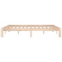 Estructura de cama madera maciza 150x200 cm de vidaXL, Camas y somieres - Ref: Foro24-810370, Precio: 99,20 €, Descuento: %