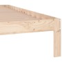 Estructura de cama madera maciza 150x200 cm de vidaXL, Camas y somieres - Ref: Foro24-810370, Precio: 99,20 €, Descuento: %