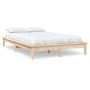 Estructura de cama madera maciza de pino 140x200 cm de vidaXL, Camas y somieres - Ref: Foro24-820541, Precio: 124,11 €, Descu...