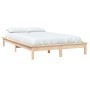 Estructura de cama madera maciza de pino 140x200 cm de vidaXL, Camas y somieres - Ref: Foro24-820541, Precio: 124,11 €, Descu...