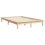 Estructura de cama madera maciza de pino 140x200 cm de vidaXL, Camas y somieres - Ref: Foro24-820541, Precio: 124,11 €, Descu...