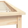 Estructura de cama madera maciza de pino 140x200 cm de vidaXL, Camas y somieres - Ref: Foro24-820541, Precio: 124,11 €, Descu...