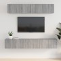 Set de muebles para TV 5 pzas madera contrachapada gris Sonoma en Muebles TV | Comprar online en Foru.es