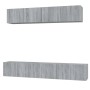 Set de muebles para TV 5 pzas madera contrachapada gris Sonoma en Muebles TV | Comprar online en Foru.es
