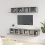 Set de muebles para TV 5 pzas madera contrachapada gris Sonoma en Muebles TV | Comprar online en Foru.es
