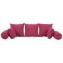 Juego de cojines 7 piezas tela rosa de vidaXL, Cojines para sillas y sofás - Ref: Foro24-350381, Precio: 66,22 €, Descuento: %